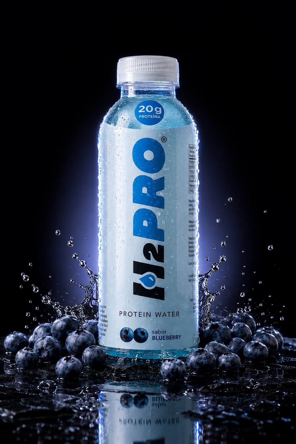 Botella H2PRO sabor Blueberry